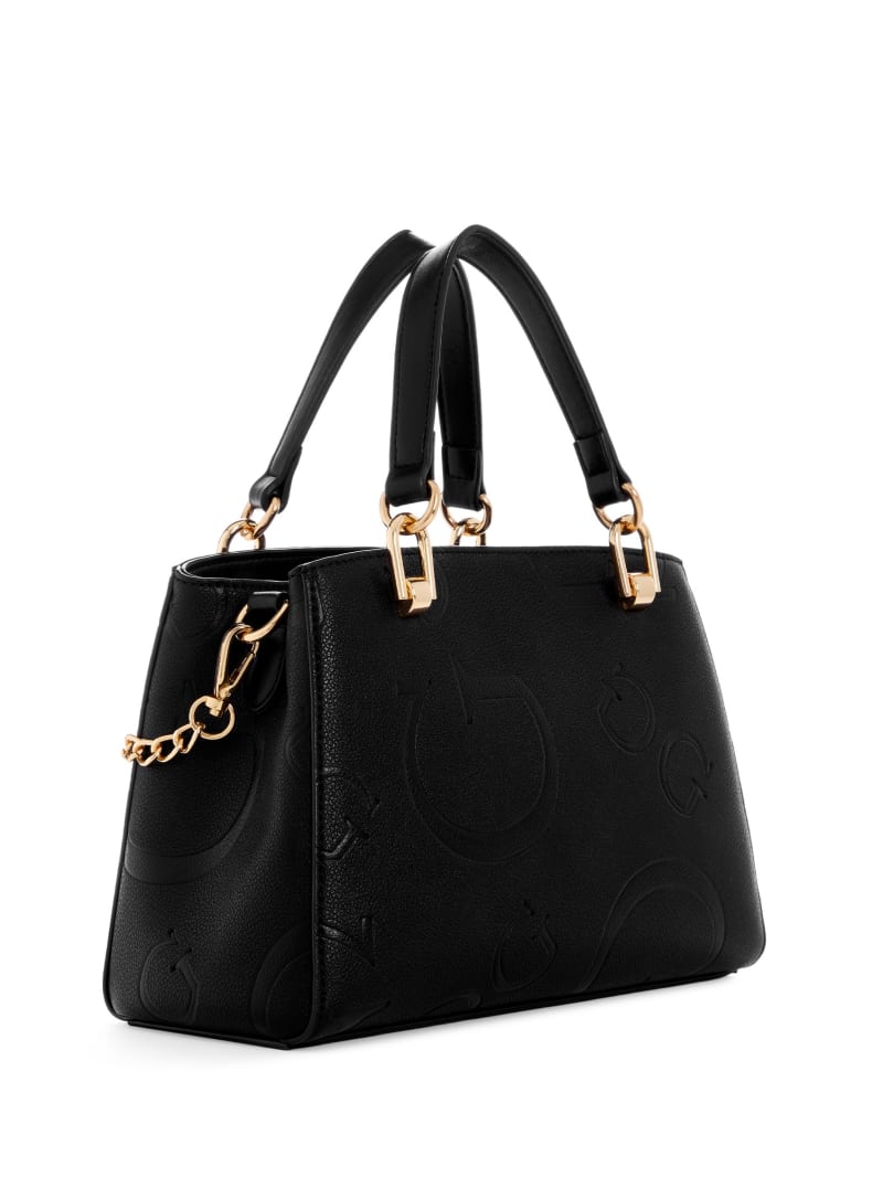 Easthampton Embossed Signature G Small Satchel | GUESS Factory Ca