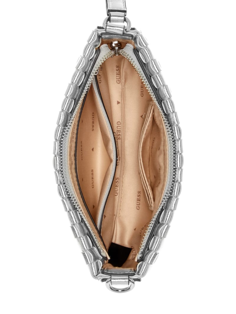 Silver guess bag top