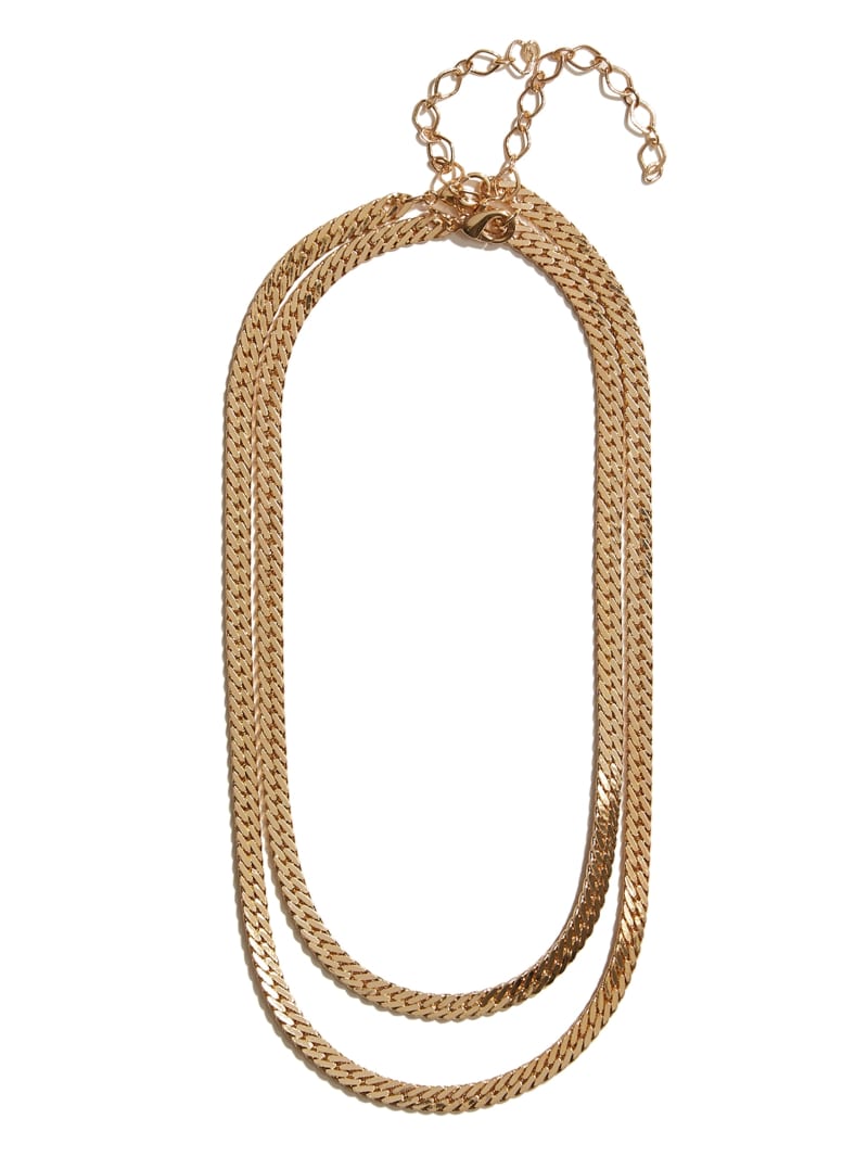 14KT Plated Double Chain Necklace