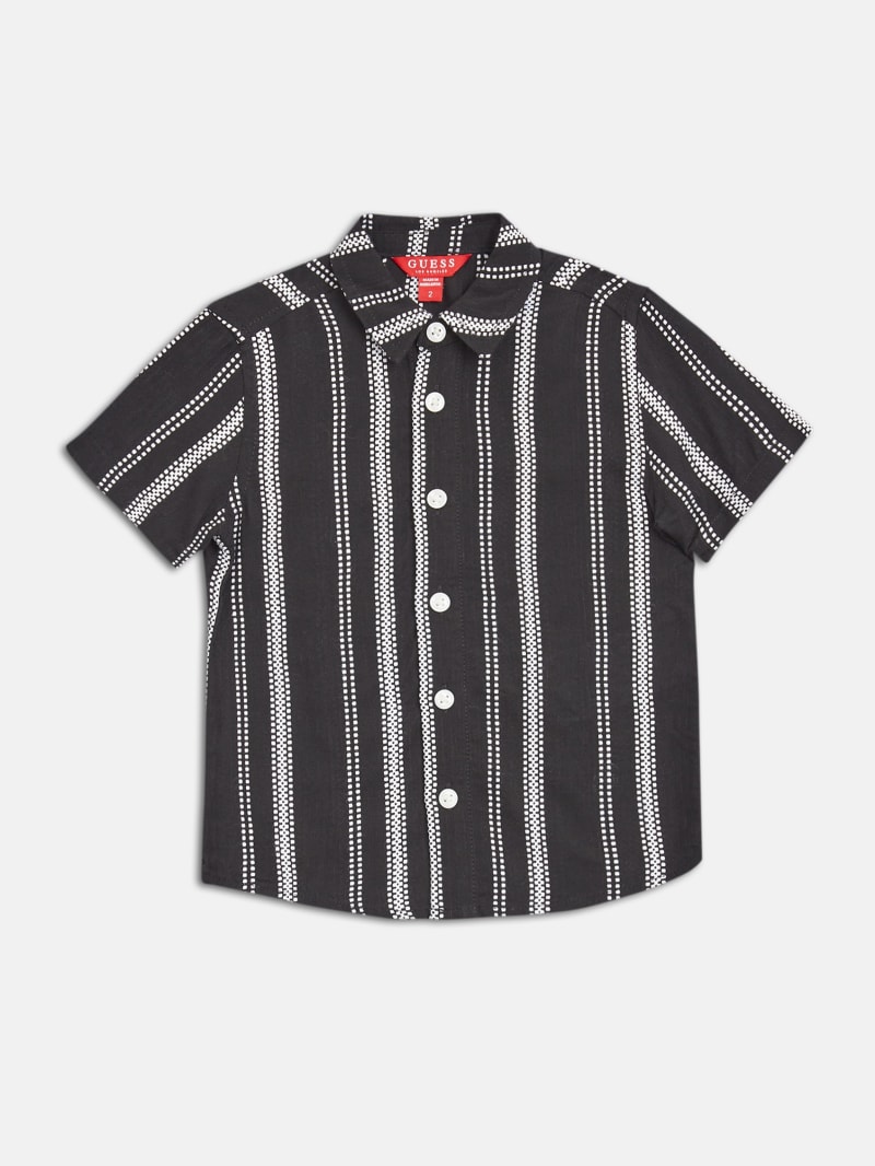 Guess striped shirt black and white outlet