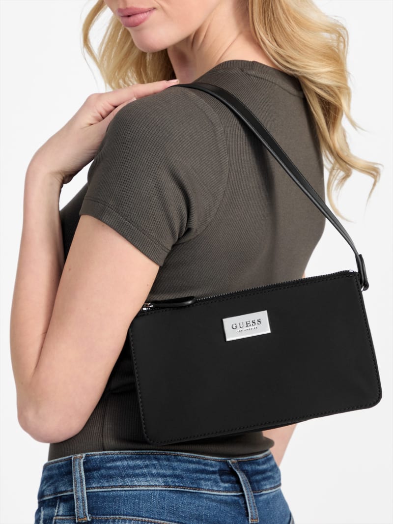 Adie Nylon Mini Top-Zip Shoulder Bag