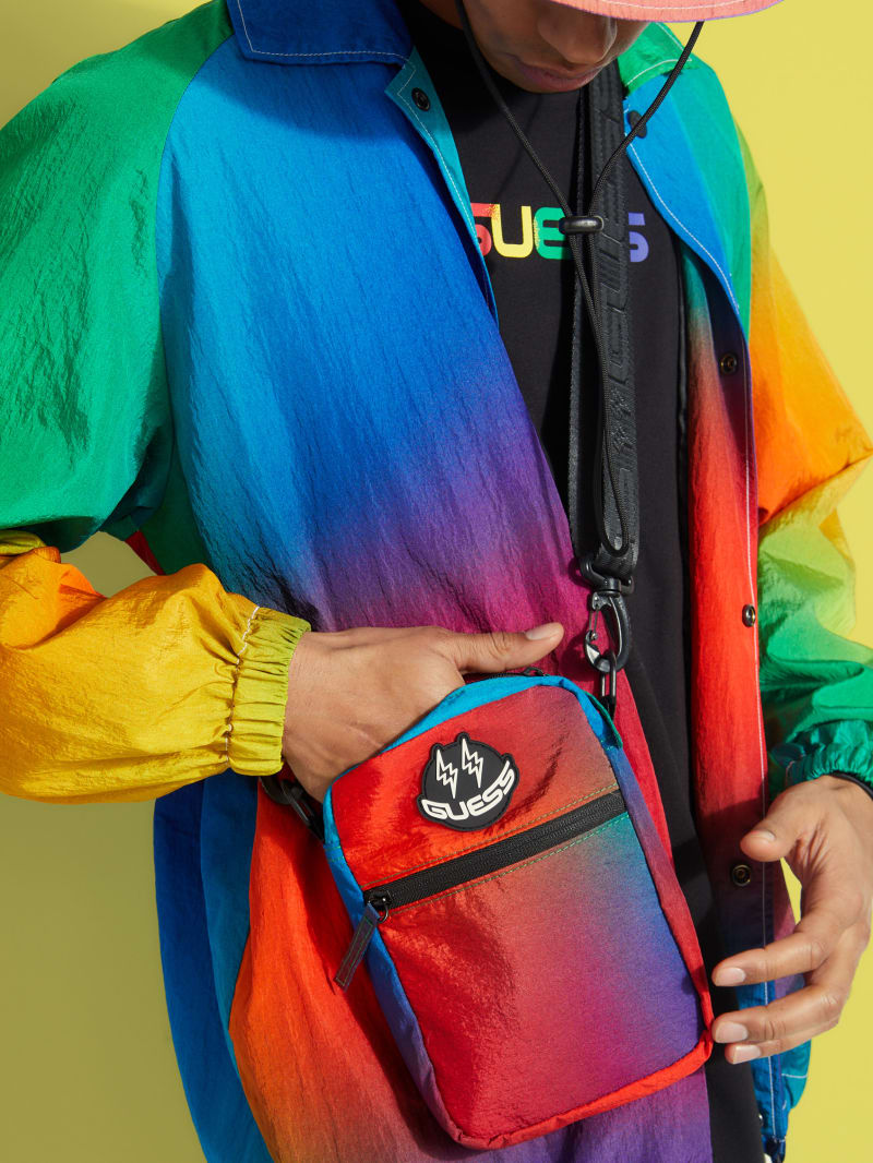 Guess X J Balvin Ombre Nylon Crossbody Guess The vertical script crew socks have a soft and stretchy fabric with bold guess branding on the sides. guess x j balvin ombre nylon crossbody