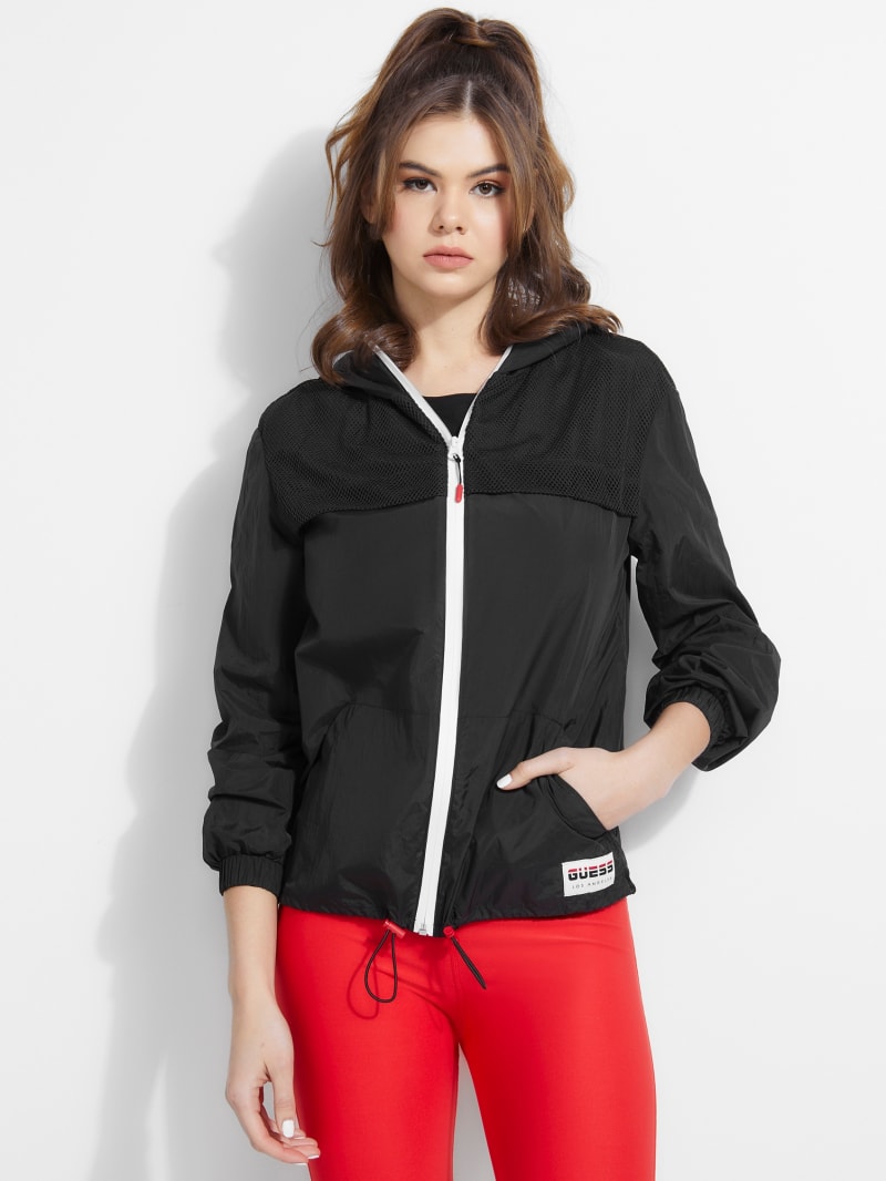 Active Mesh Windbreaker Jacket GUESS Canada