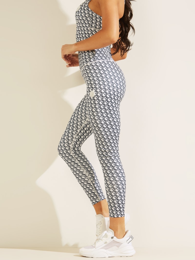 Guess Caitlin Logo Print Leggings. 3