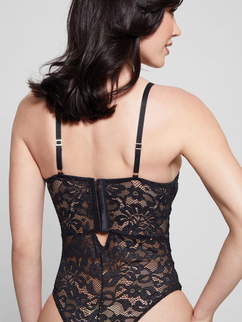 Edendiva's Black Lace Wind Button Mature Transparent Sexy Bodysuit, Shop  Today. Get it Tomorrow!