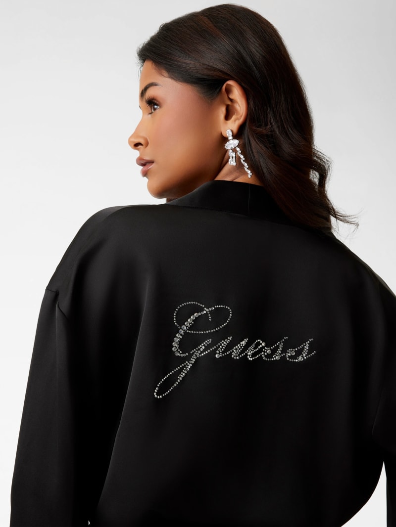 GUESS® Eco Strass Rhinestone Signature Longline Robe