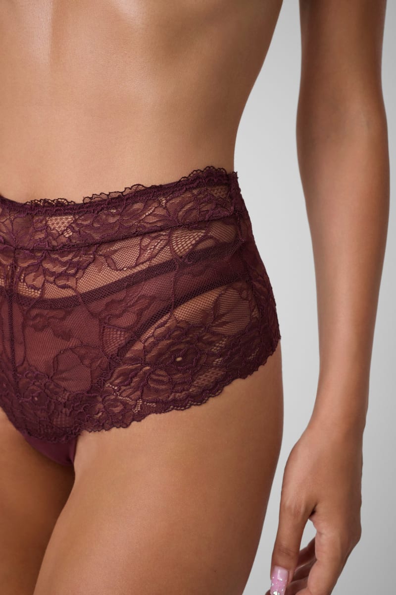 Jennifer high-waist mesh thong