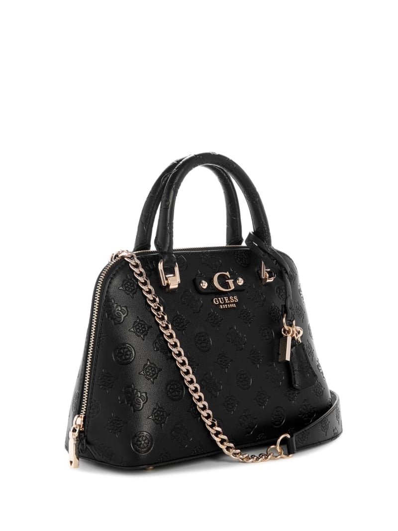 Dita Debossed Peony Dome Satchel