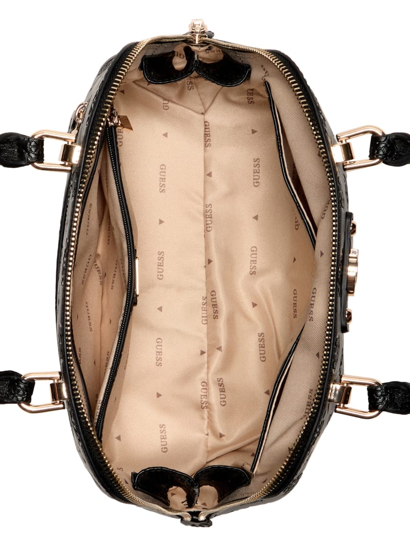 Dita Debossed Peony Dome Satchel