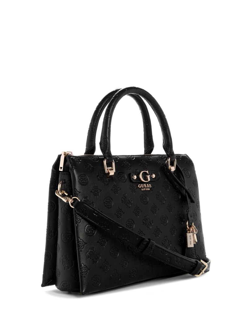 Dita Multi Comp Debossed Peony Satchel