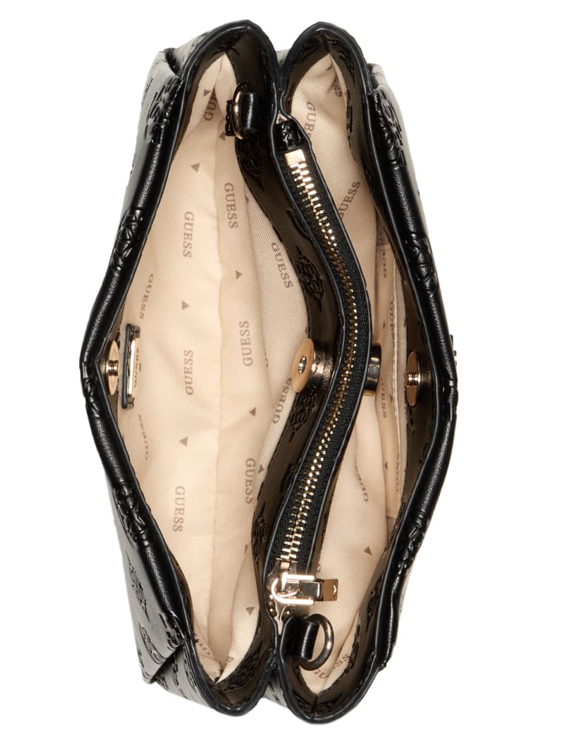 Tisha Debossed Peony Crossbody