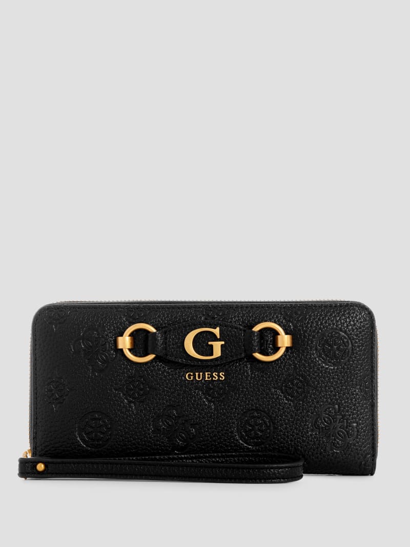 Izzy Peony Large Zip Around Wallet GUESS