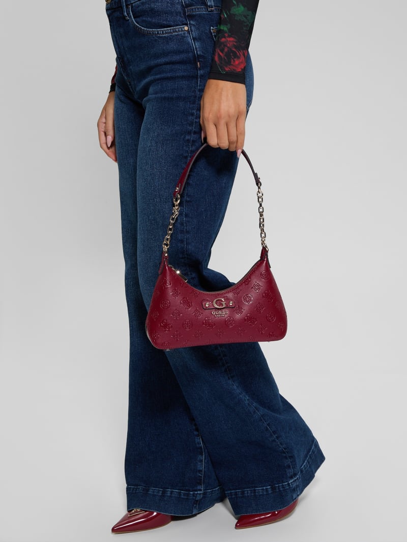 ショルダーバッグ・ポシェット Guess AVIS Saffiano triangle logo baguette bag HO1A3A07 Guess AVIS Saffiano triangle logo baguette bag HO1A3A05