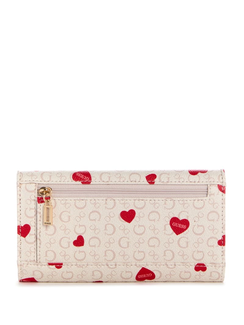 Vivian Heart Logo Slim Clutch
