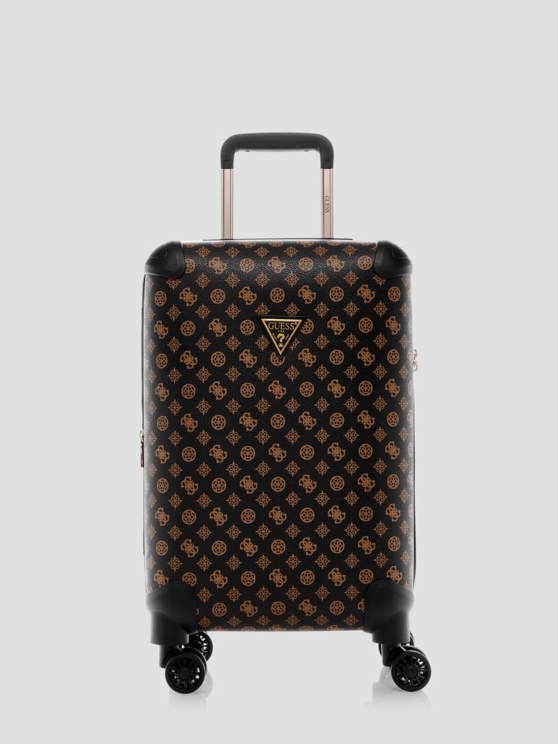 GUESS Wilder Peony 20 8 wheel Suitcase Brown One Size