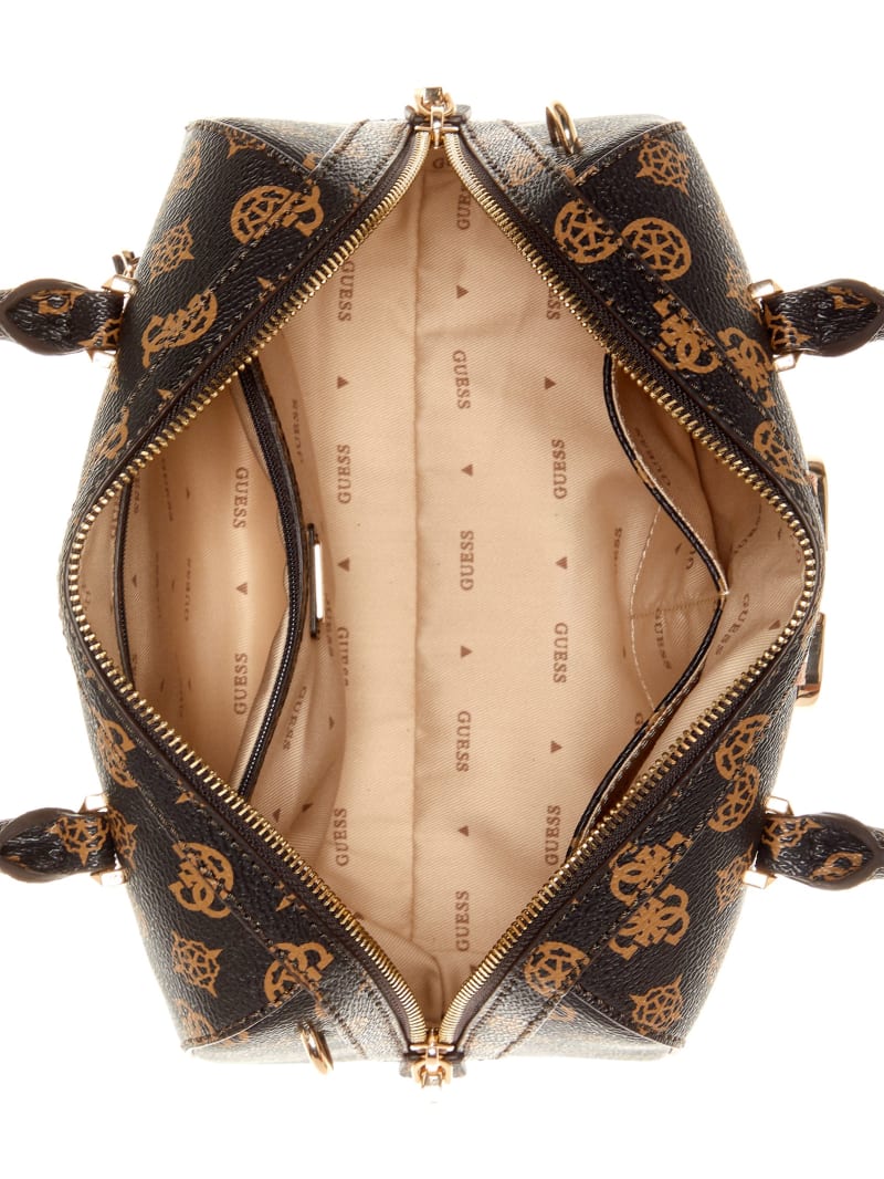 Guess muze hotsell logo box satchel