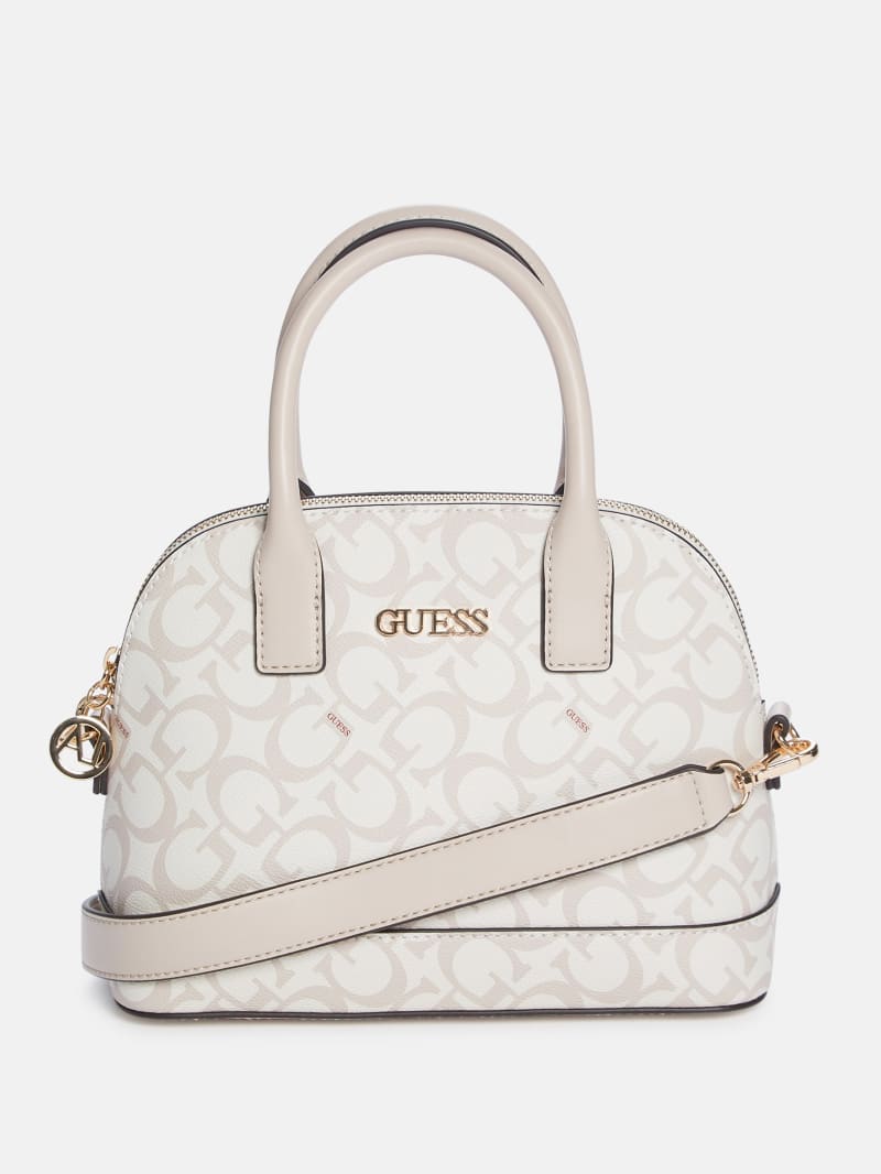 Berkton Logo Dome Satchel GUESS Factory Ca