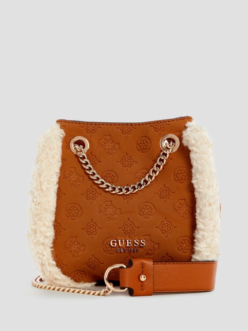 Guess Davika Convertible Crossbody Cognac