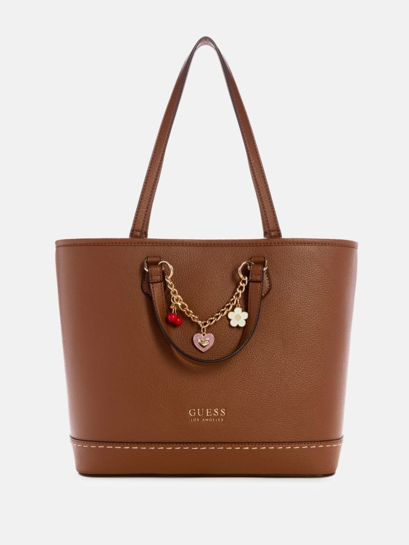 ショルダーバッグ・ポシェット Guess MAUVE Fabric Long Top Handle Shoulder Bag HP1A3A85 GUESS Satchel/Top Handle Bag Purple Bags & Handbags for