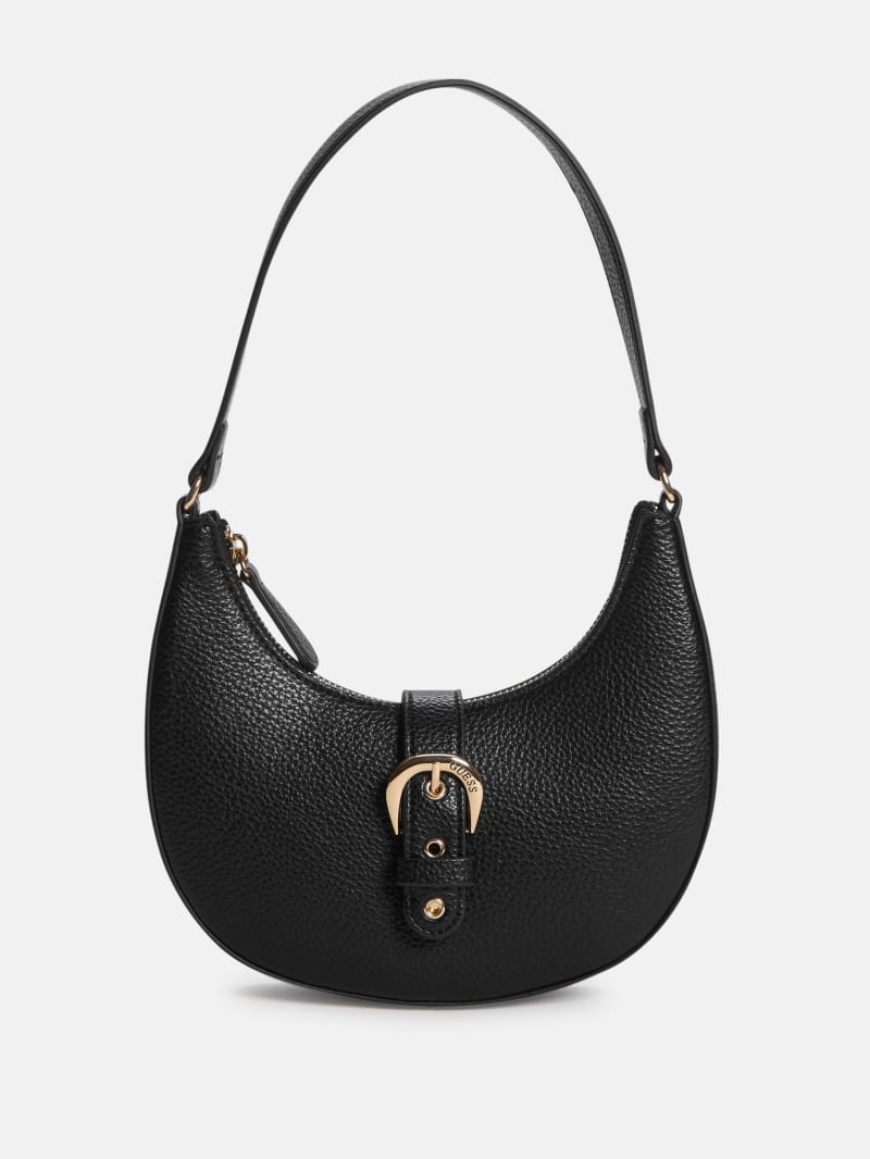 GUESS ブラックショルダーバッグ GUESS ブラック ショルダーバッグ - メルカリ