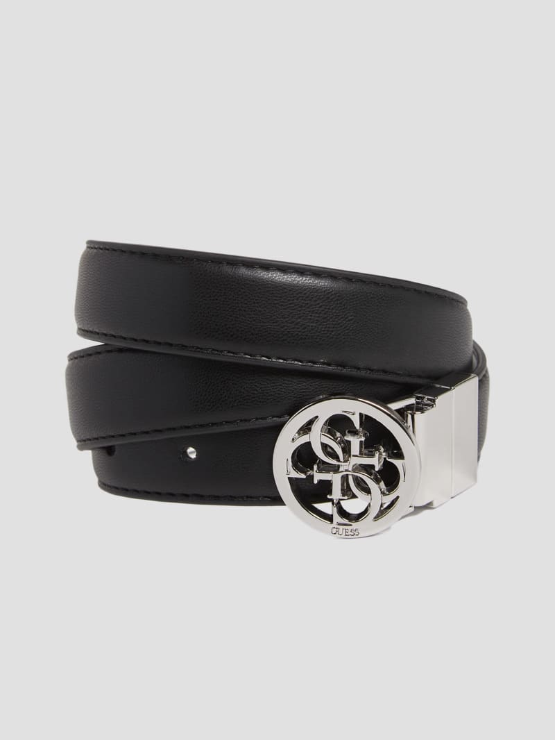 Skinny Reversible Belt - Black