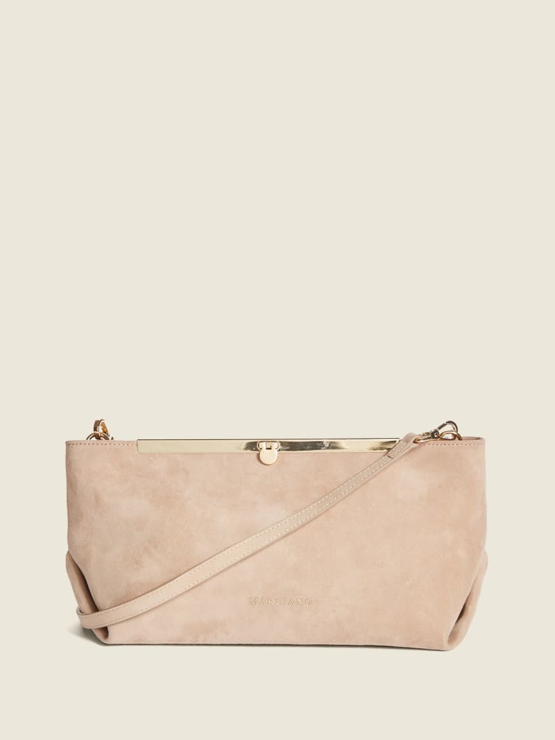 Soft Suede Leather Clutch