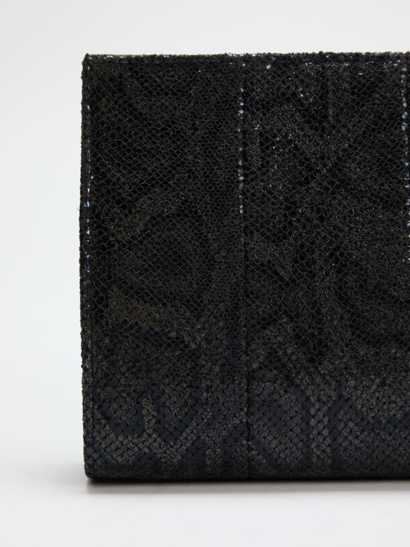 Quinn Floral Python Clutch