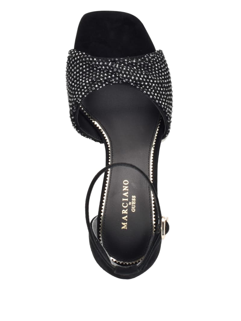 Guess rhinestone sandals shop
