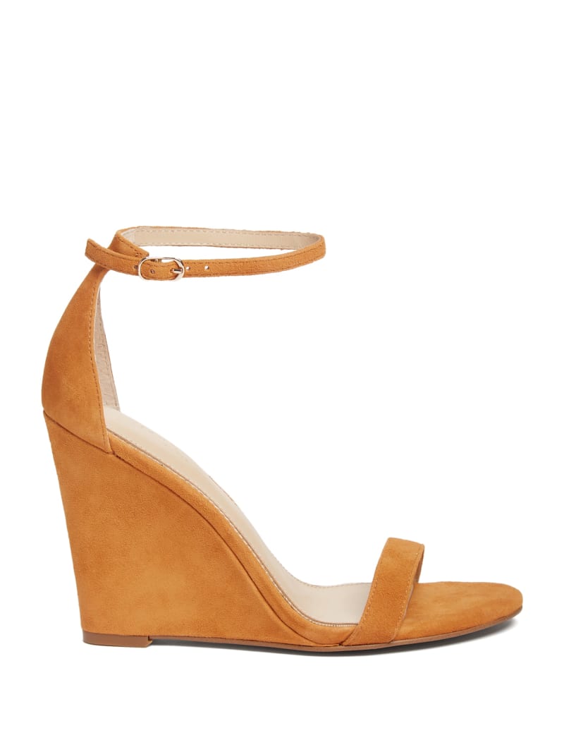 Black suede wedge sandals sale