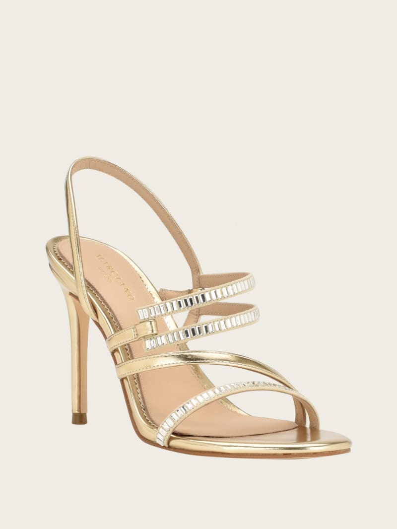 Kaden Crystal Strappy Heel | GUESS