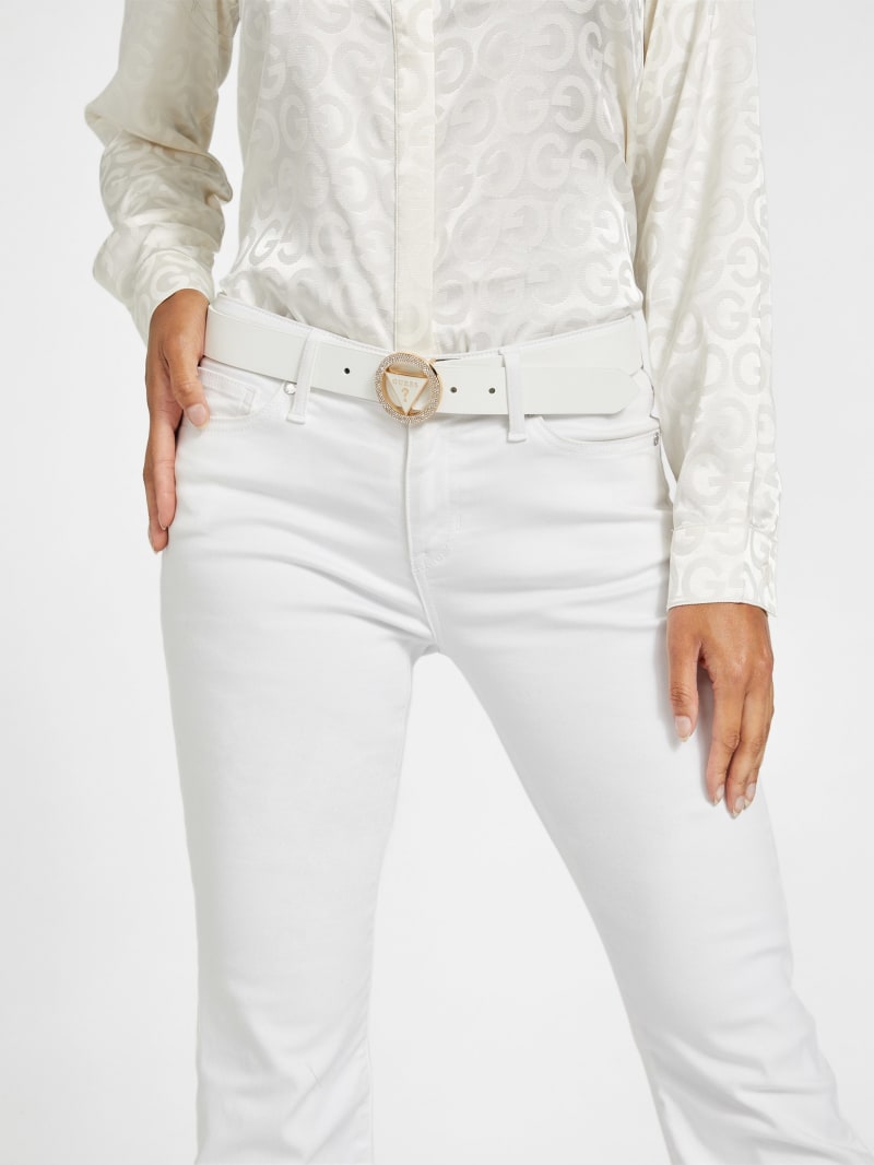 Guess white belt store