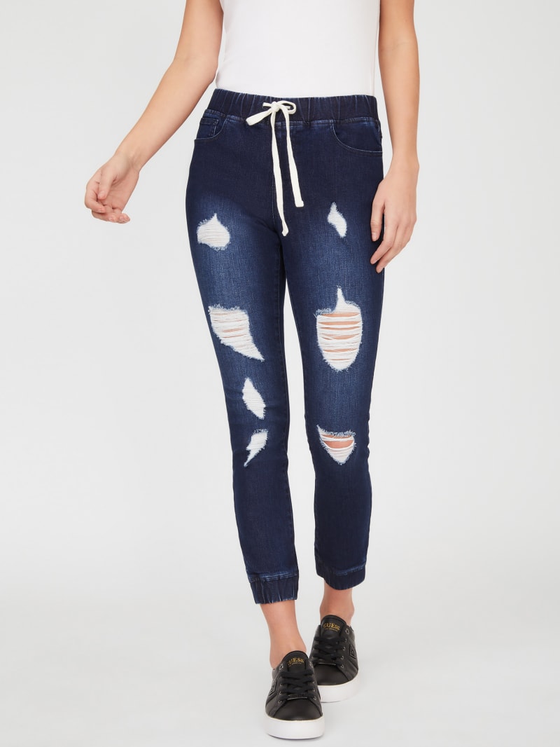guess black joggers
