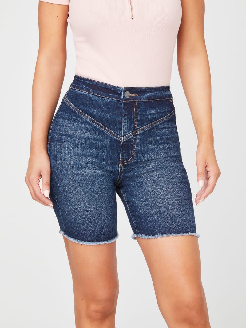 denim jegging shorts