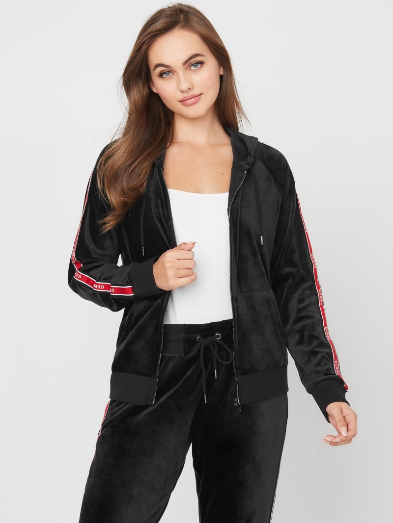 velour zip up jacket