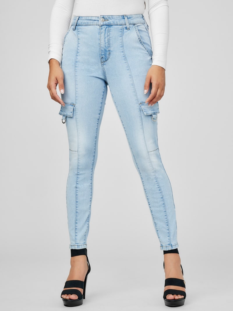 Zenah High-Rise Cargo Skinny Jeans