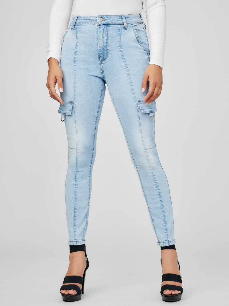 Zenah HighRise Cargo Skinny Jeans GUESS Factory