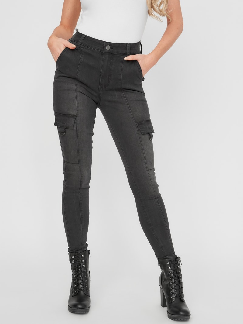 Zenah High-Rise Cargo Skinny Jeans | GUESS Factory