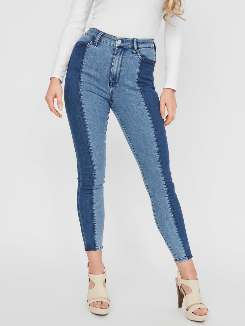 Eco Zaya Two-Tone Skinny Jeans