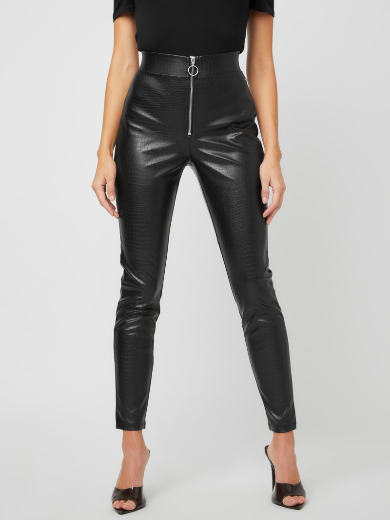 guess butter faux leather pants