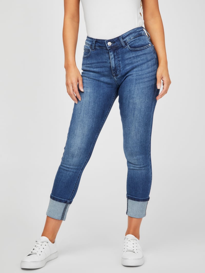 Claudine MidRise Rolled Cuff Jeans GUESS Factory