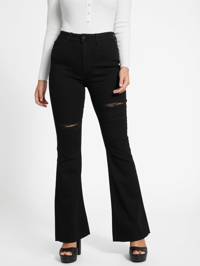 Eco Lyndon Destroyed Flared Jeans