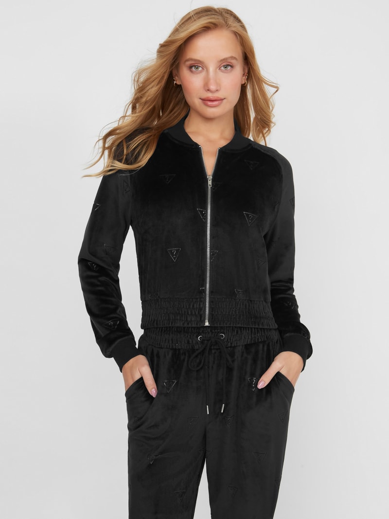 Guess velour tracksuit hot sale