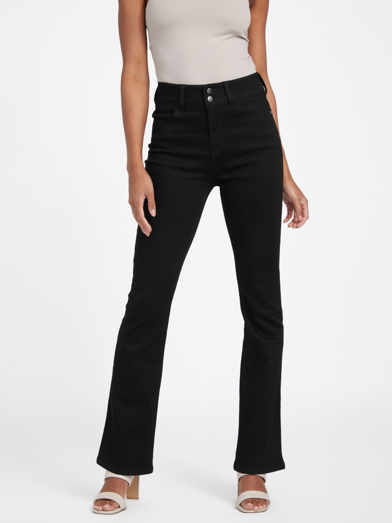 Jazmine Two-Button High-Rise Bootcut Jeans