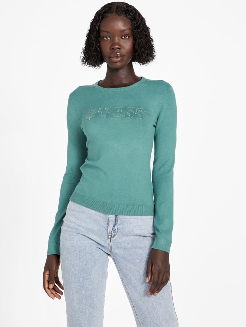 Eco Flossie Logo Sweater | GUESS Factory Ca