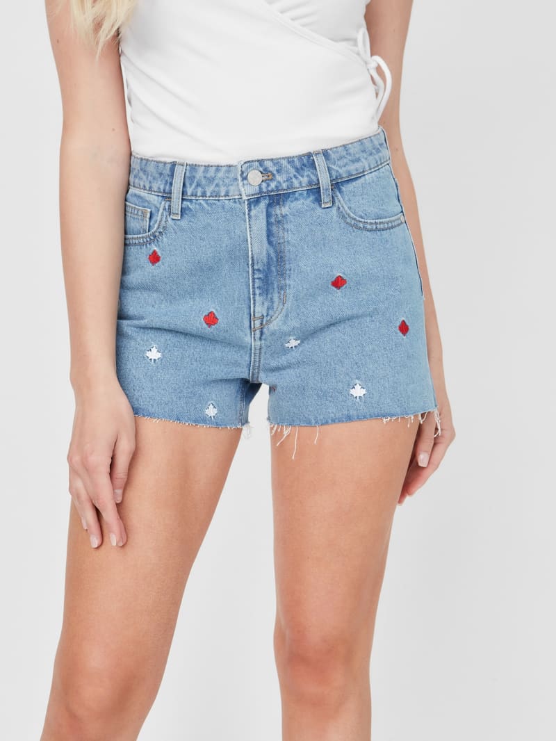 Maple Embroidered Shorts