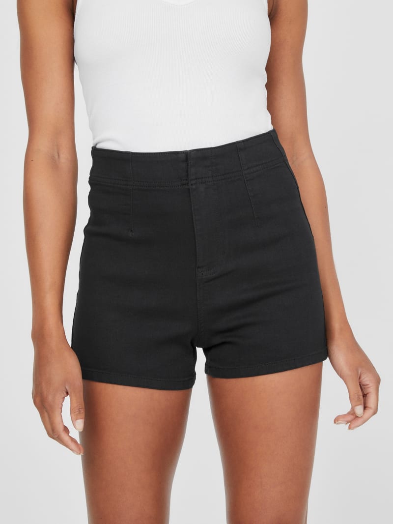 Fitted black shorts hot sale