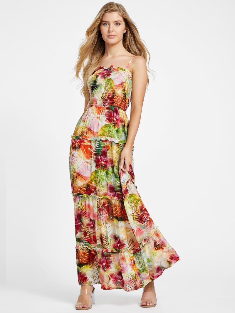 Margie Printed Tiered Maxi Dress