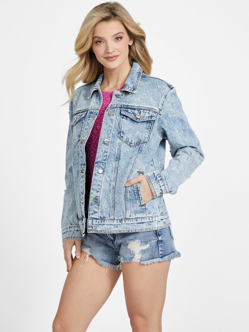 Guess factory denim jacket hot sale