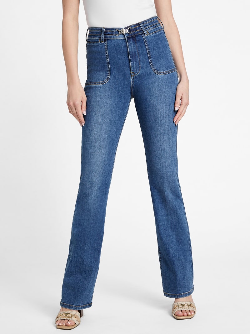 Eco Dahlia High Rise Bootcut Jeans GUESS Factory Ca