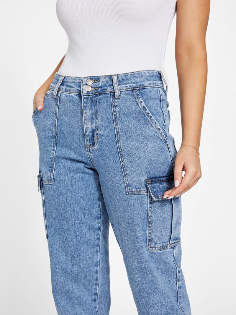 Hailey High-Rise Cargo Jeans